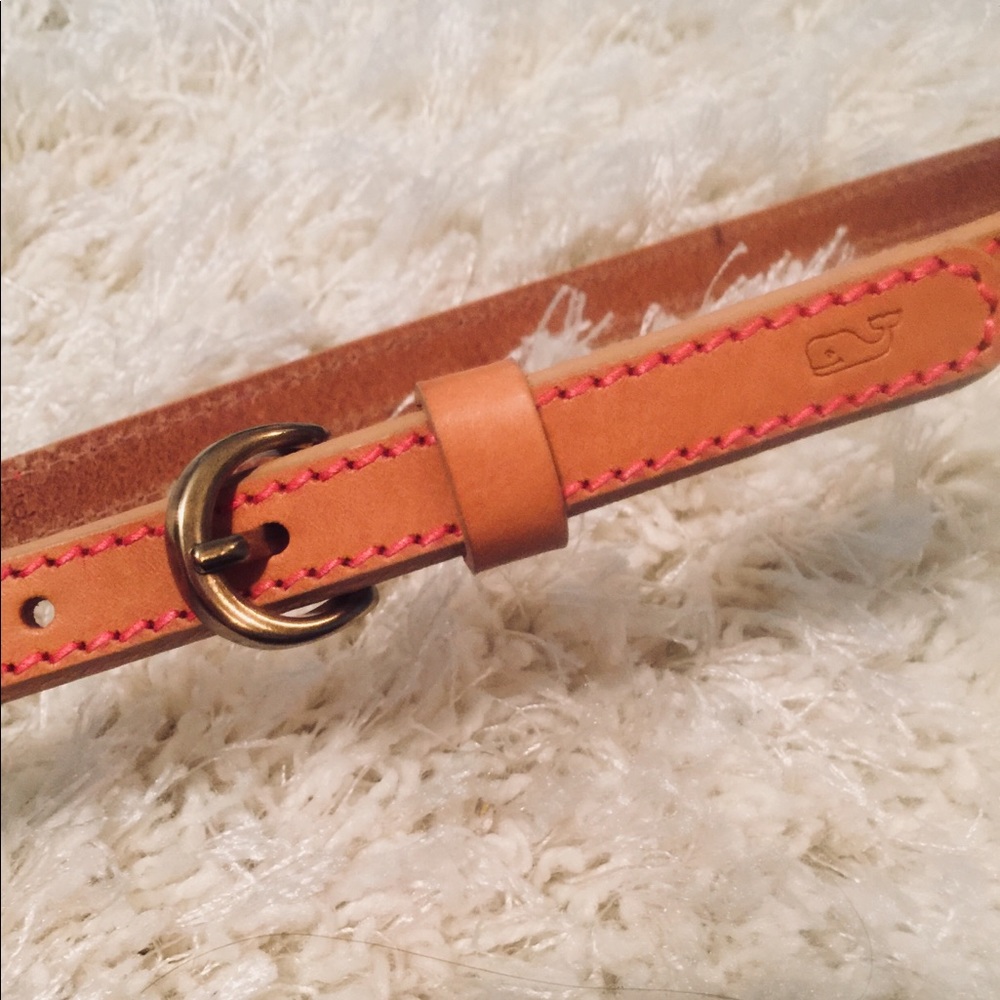 🐳 Vineyard Vines Skinny Leather Belt